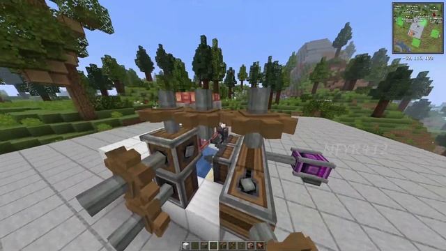 Ферма бесконечного Обсидиана в Minecraft 1.18.2 с модом CREATE смотреть онлайн