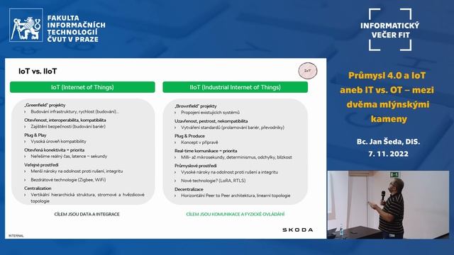 Informatické večery: Průmysl 4.0 a IoT aneb IT vs. OT – mezi dvěma mlýnskými kameny смотреть онлайн