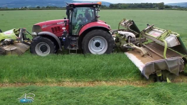 Montgomery Bros mowing with the 240 & 175 Case Puma смотреть онлайн