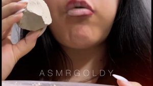 Любимая глина «Белый Туркестан» #asmr #асмр #мел #глина #мелоежка
