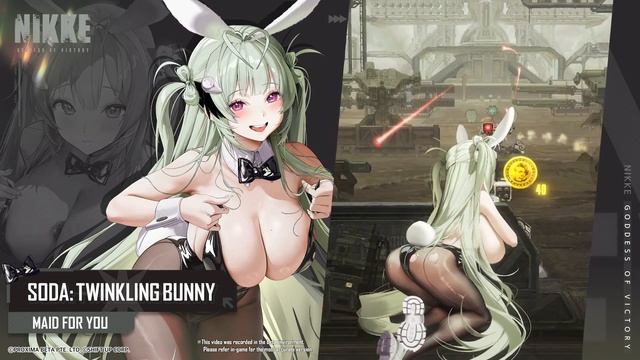 GODDESS OF VICTORY: NIKKE | Soda: Twinkling Bunny Motion Demonstration смотреть онлайн