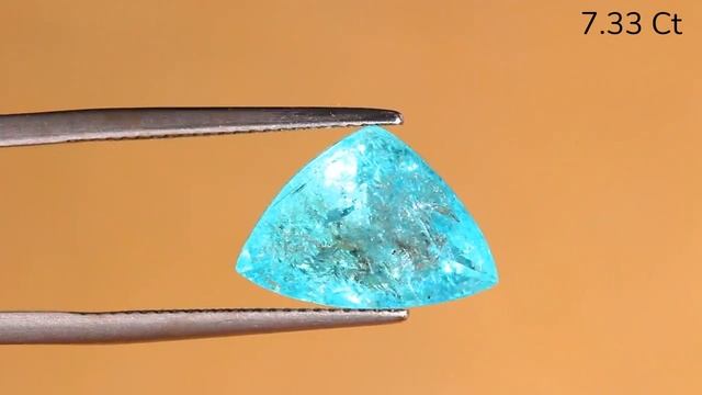 7.33 Ct Natural Paraiba Tourmaline Neon Blue Color #NaturalGemstones смотреть онлайн