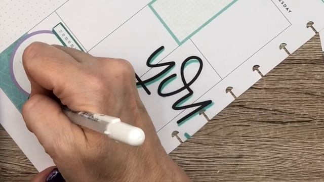 Plan With Me // Classic Happy Planner // Spread for Celeste! // Turquoise + Scrapbook Paper смотреть онлайн