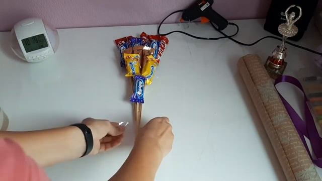 Букет из конфет на 8 марта своими руками. смотреть онлайн