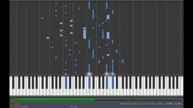 Touhou - The Tiger-Patterned Vaisravana (Piano tutorial) смотреть онлайн