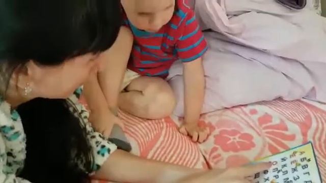 Учим буквы. Сереже 2,4 года