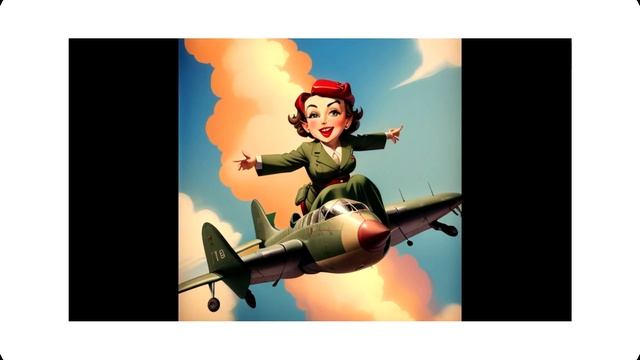 [AI Art] AI Pin-Up Girls. Seductive AI Pilots And Flight Attendants: Mile-High Beauty.
