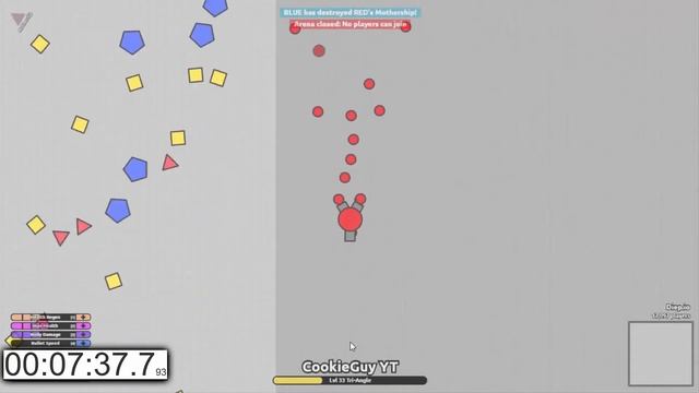 DIEP.IO - INSANE LONG ARENA CLOSER SURVIVAL (AFTER THE RECENT UPGRADE OF ARENA CLOSER) смотреть онлайн