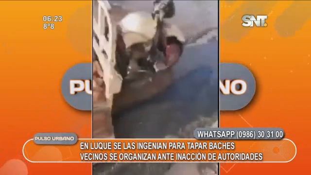 Luque: Vecinos se las ingenias para tapar baches смотреть онлайн