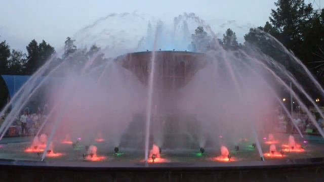 Russian Fountain In Almetyevsk, Tatarstan, Russia.