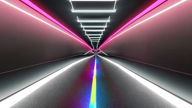 Crazy Neon Tunnel 2 - AI Zoom Loop