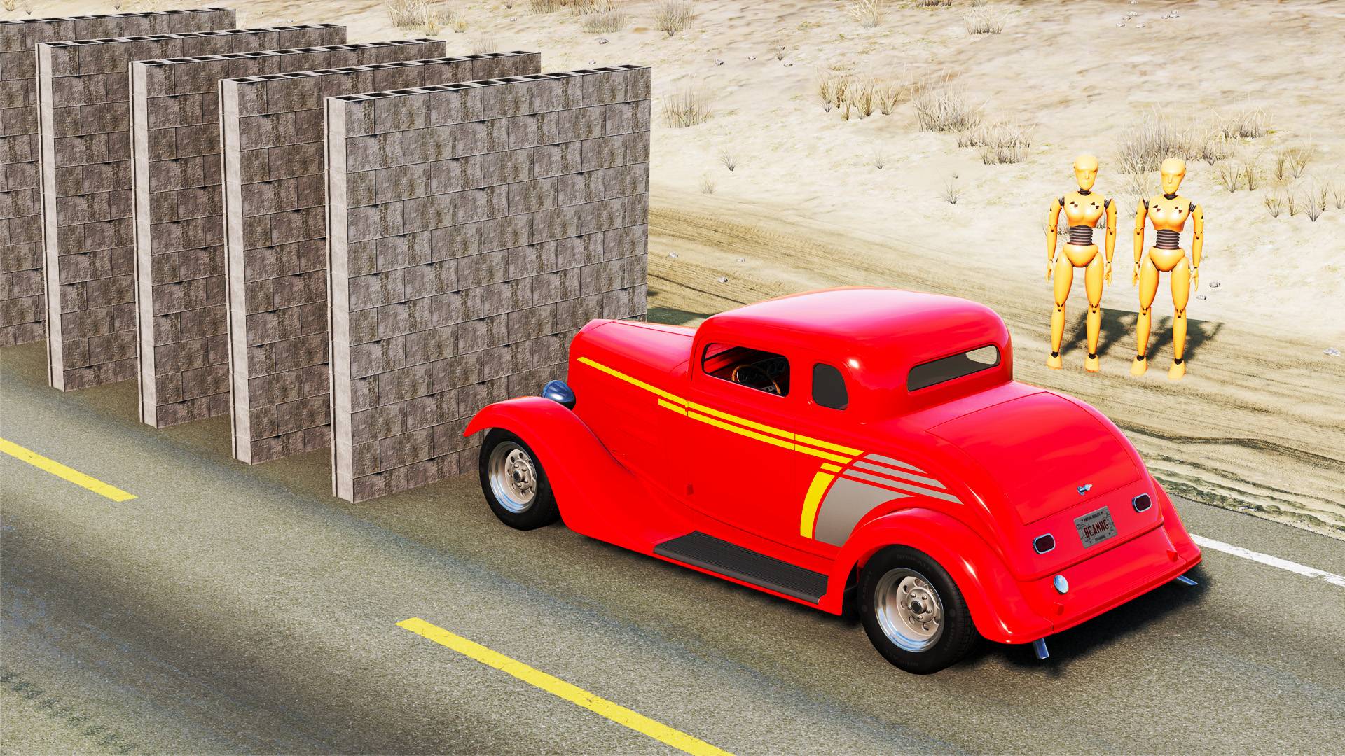 Автомобили против кирпичной стены 😱 | BeamNG.Drive |Бемиджи Драйв| смотреть онлайн