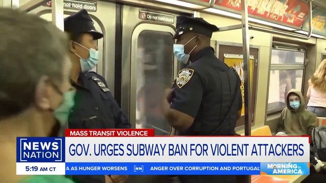 Hochul sends National Guard to combat NYC subway crime | Morning in America смотреть онлайн