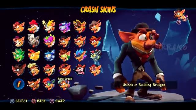 Crash Bandicoot 4 It's About Time All Skins Costumes Crash & Coco смотреть онлайн