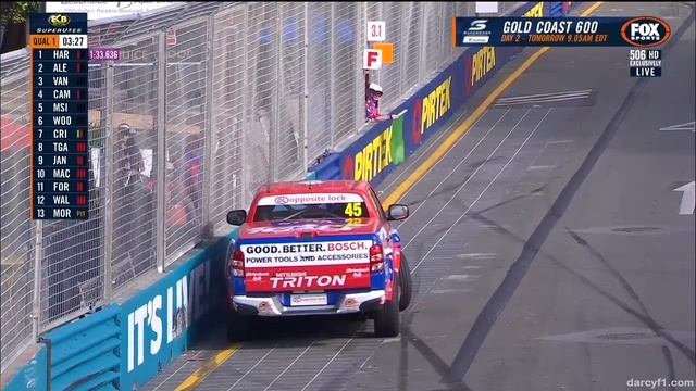 ECB SuperUtes Series 2018. Qualifying Surfers Paradise Street Circuit. Crashes смотреть онлайн