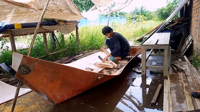 MEMBUAT SAMPAN DARI SEBUAH TANDON AIR BEKAS 1.200 Liter‼️Pesanan Pak Mansur Sinar Bulan смотреть онлайн