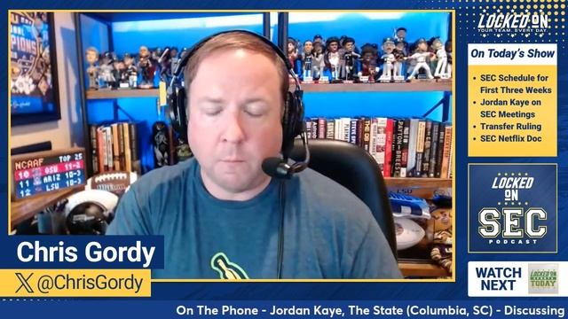 SEC Football Early TV Schedule Announced, SEC Meetings Recap with Jordan Kaye, SEC & Netflix Doc? смотреть онлайн