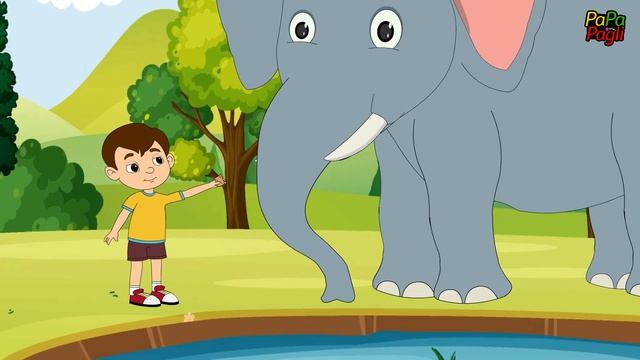 Jado Pado Hathi | Gujarati Rhymes For Kids | Gujarati Balgeet |  જાડો પાડો હાથી