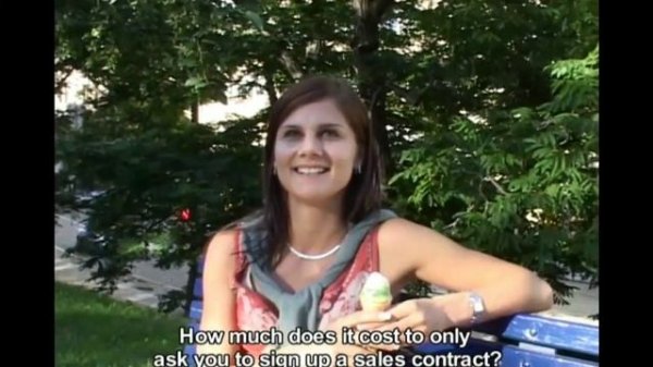 Sexy Girl Martina From Czech streets public Pickup With money Outdoor at park