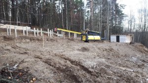 Фундамент из ЖБ свай на СКЛОНЕ┃ ПЕРЕПАД 3м