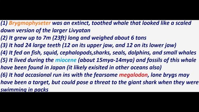 Brygmophyseter, the smaller whale cousin of Leviathan смотреть онлайн