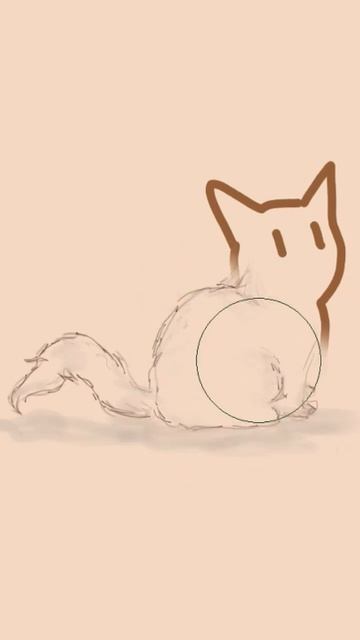 вот такая неко тян #art #cat #cute #anime #арт #drawing #кошки #аниме #милота #животные #жуть