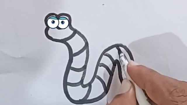 Bolalar uchun Qurtlar rasm chizish/Drawing Worms for children/Рисование черви для детей смотреть онлайн
