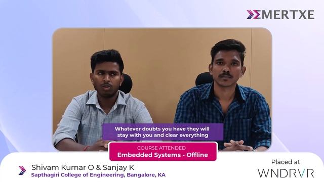 Best EMBEDDED SYSTEMS Training Institute | Sanjay & Shivam Placed at Wind River | Emertxe Reviews смотреть онлайн
