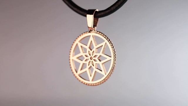 Оберег Алатырь щит из золота с бриллиантом смотреть онлайн