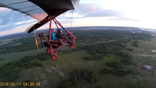 Полет на мотодельтаплане часть 1 смотреть онлайн
