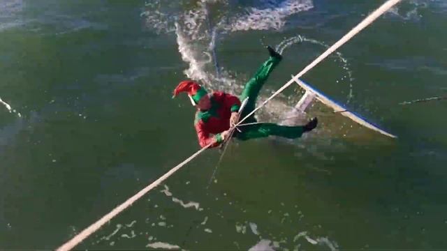 Santa windsurf kite and SUP foiling смотреть онлайн