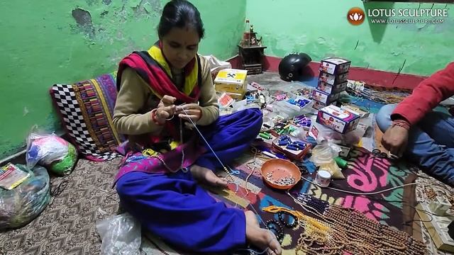 Rose Quartz Mala With 108 Beads, Seven Chakra Stones, Www.lotussculpture.com