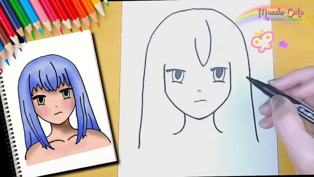 💜 Cómo Dibujar Una CHICA ANIME 💜 Dibujar Paso A Paso