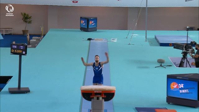 Artem DOLGOPYAT (ISR) - 2020 European bronze medallist, vault смотреть онлайн