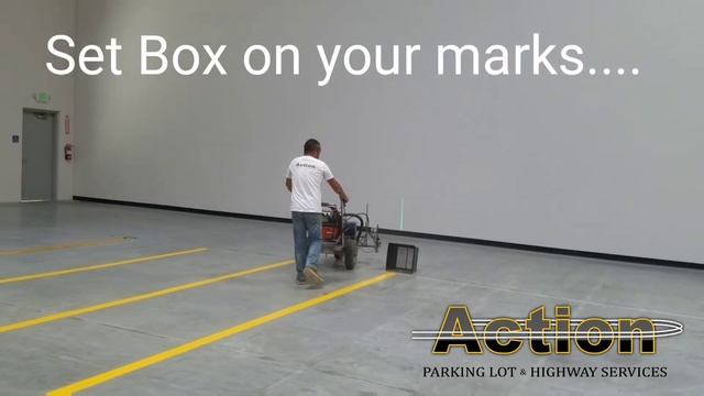 Warehouse Line Striping with Laser - ACTION Services смотреть онлайн