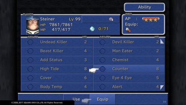 FINAL FANTASY IX ability menu смотреть онлайн