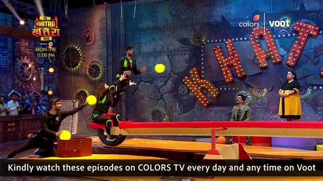THE KHATRA KHATRA SHOW Promo: Rubina, Munmun, Vishal and Umar attack each other with balls смотреть онлайн