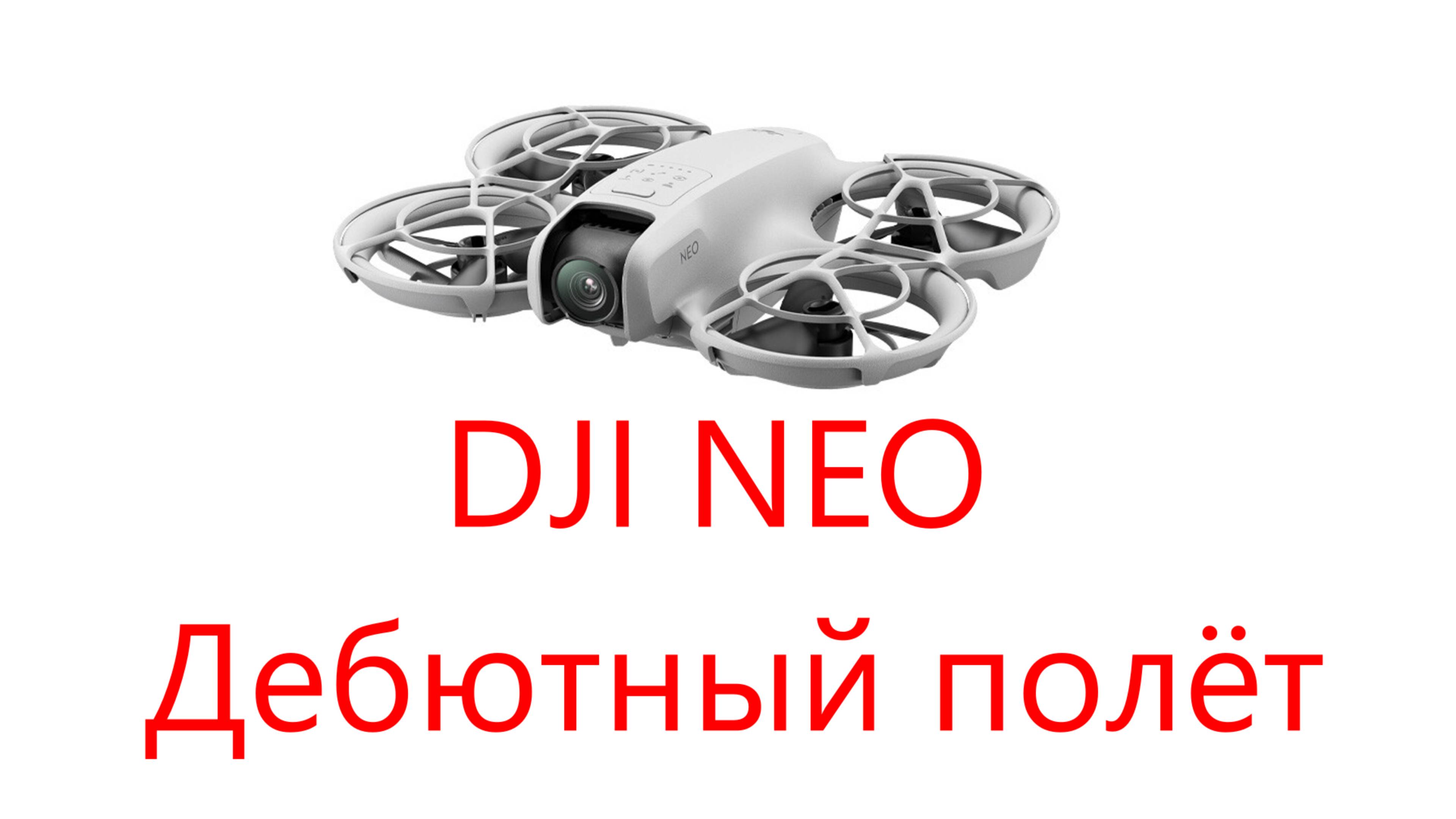 Дрон DJI NEO. Первый полёт (2025 02 16)