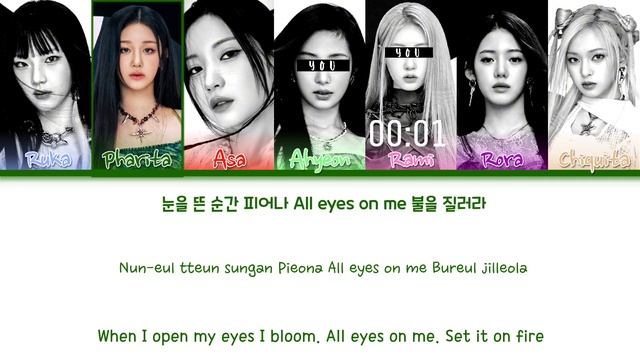 BABYMONSTER Sheesh But You Are Ahyeon & Rami [karaoke Color Coded]