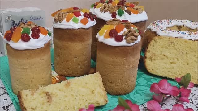 Пасхальный кулич на сметане|НЕЖНЫЙ и СЛАДКИЙ|пасхальный кулич рецепт |пасха | paska смотреть онлайн