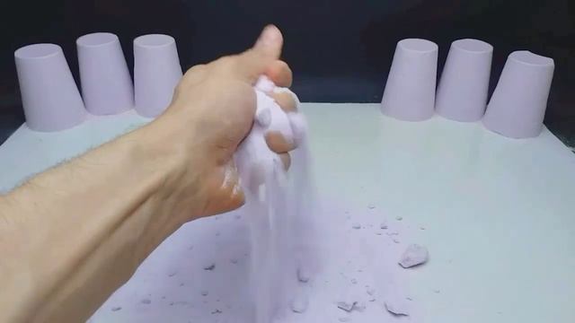 ASMR super crunchy rainbow baking soda | shapes 6 color смотреть онлайн
