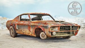 FORD MUSTANG SHELBY GT 500 РЕСТОВРАЦИЯ МОДЕЛЬКИ АВТО