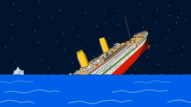 HMHS TITANIC sinking 🚢⚓ FlipaClip смотреть онлайн