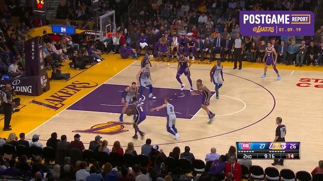 Postgame Report: Kuz Scores 41 in Three Quarters to Lead Lakers to Win Over Detroit смотреть онлайн