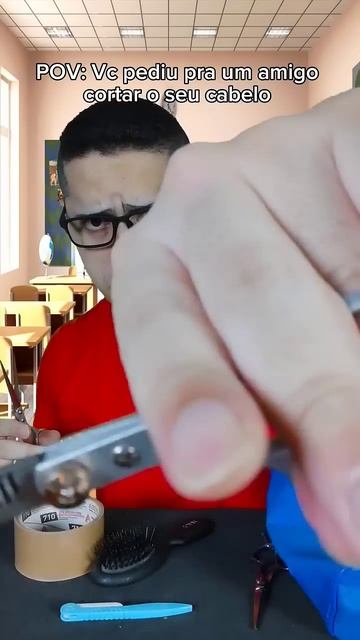 Escola 40 | Vc pediu pra um amigo cortar o seu cabelo #asmrbrasil #asmrbr #pov #povs смотреть онлайн