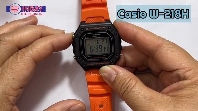 Casio W-218H How To Adjust Time And Date