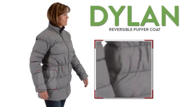 Dylan Reversible Puffer Coat - Faux Fur, Insulated (For Women)