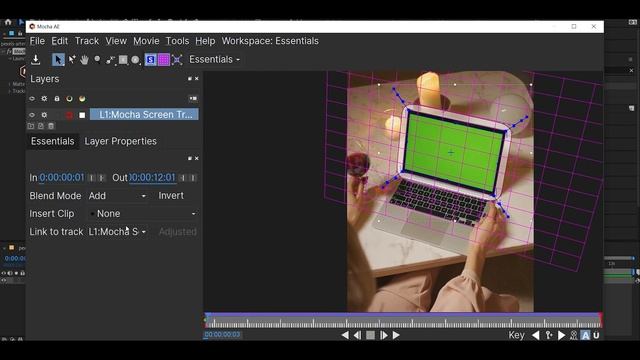 Track & Replace Laptop Screen in Mocha AE | Green Screen Replacement in After Effects 2023 смотреть онлайн