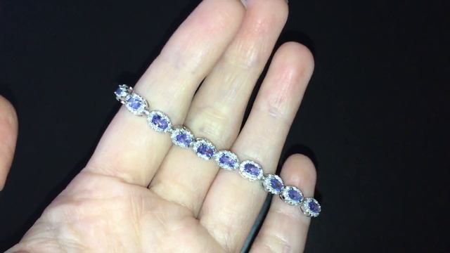 Серебряный браслет с танзанитами смотреть онлайн