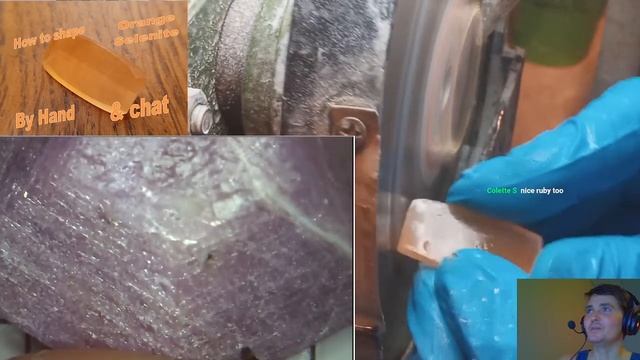 How to cut gems by hand! Selenite смотреть онлайн
